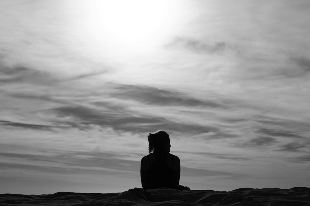 person reflecting on life